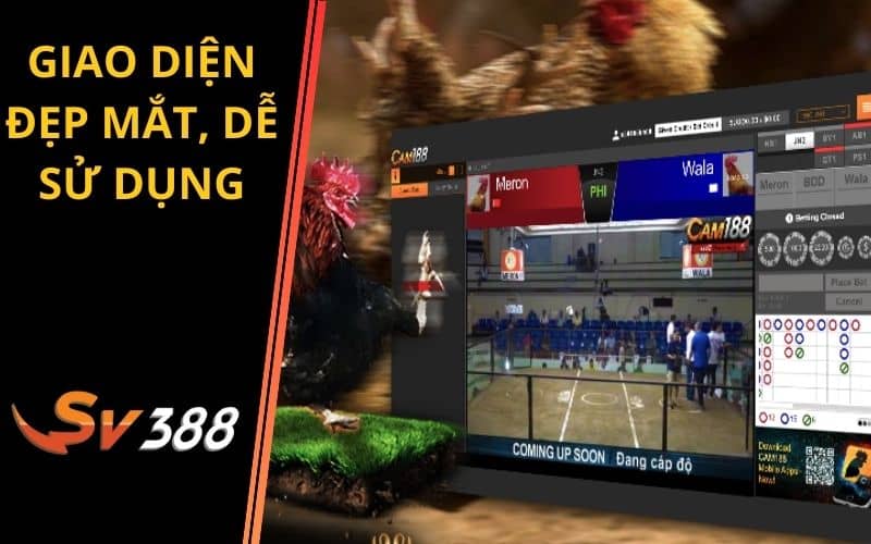 Giao diện nhà cái SV388 thiết kế dễ sử dụng Giao diện nhà cái SV388 thiết kế dễ sử dụng
